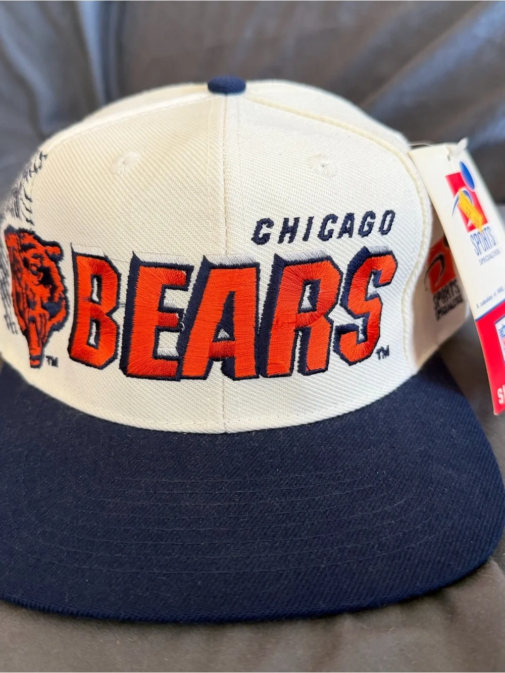 NEW Chicago Bears 90s Sports Specialties SHADOW snapback hat NFL Pro vtg NWT